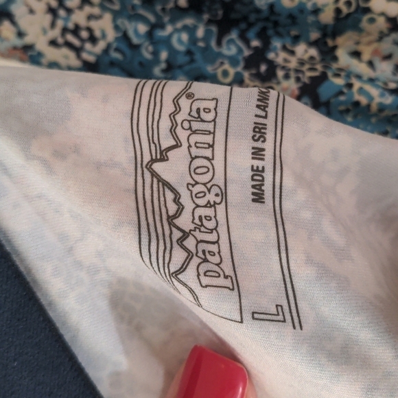 patagonia Magnolia Spring Furnai Floral Neo Navy dress large - Picture 6 of 9